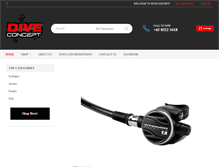 Tablet Screenshot of dive-concept.com